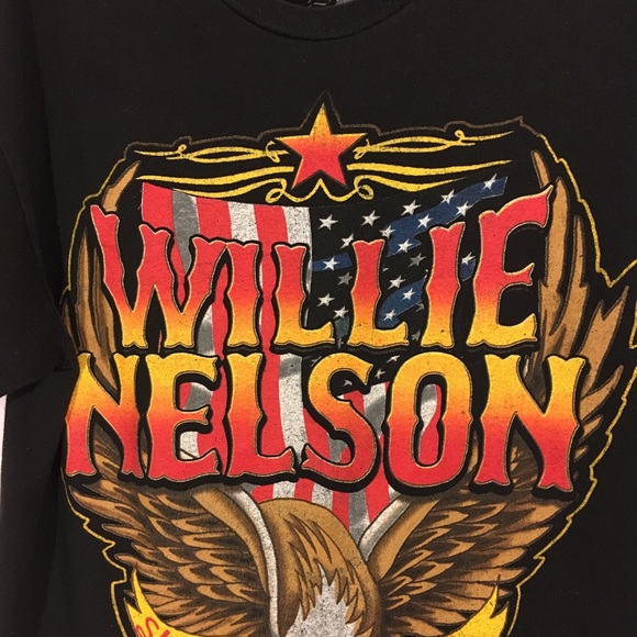 🛍2/$14 Willie Nelson T-shirt Shotgun Willie SS - Picture 6 of 7